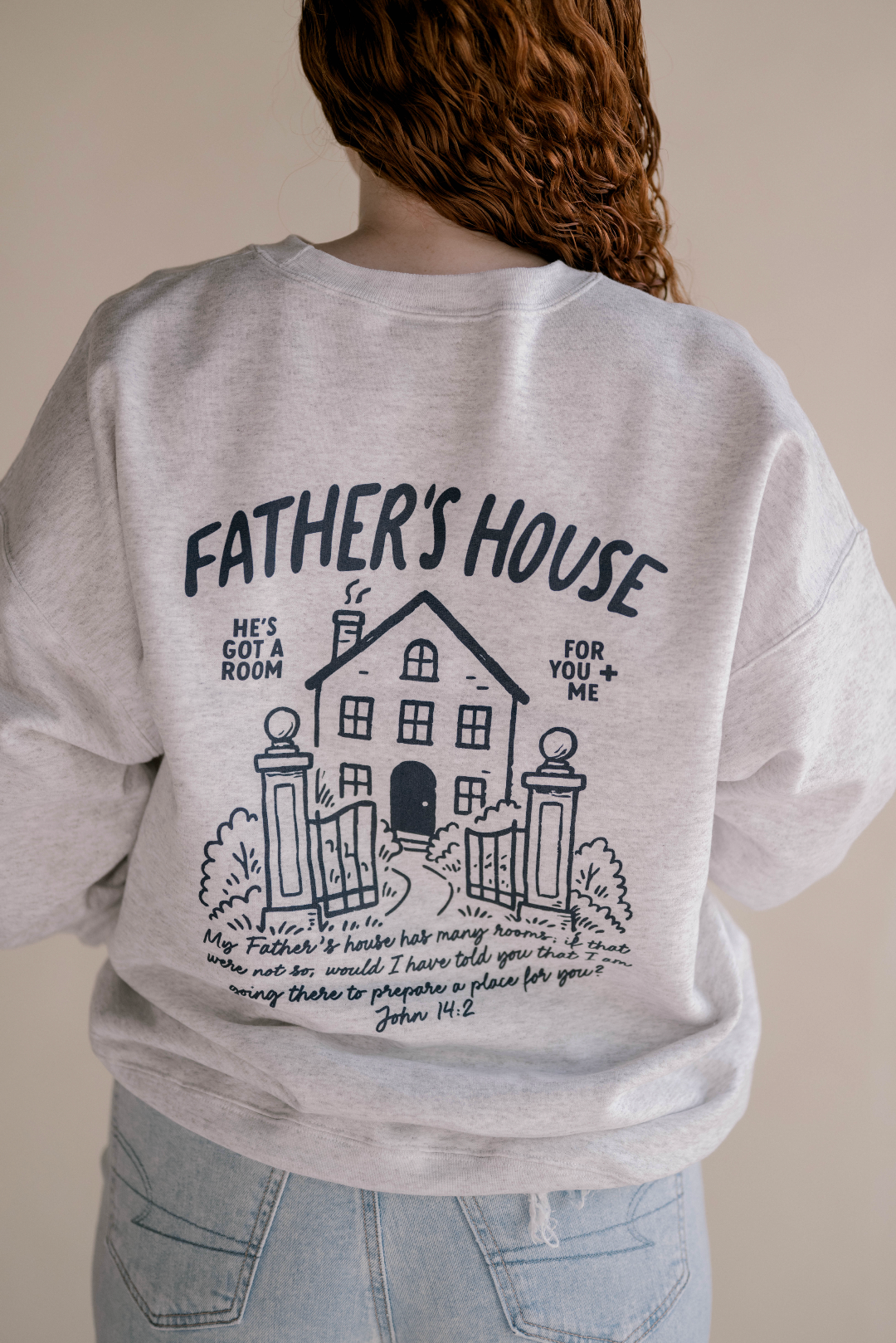Father's House Pullover - Ivory | Christian Pullover