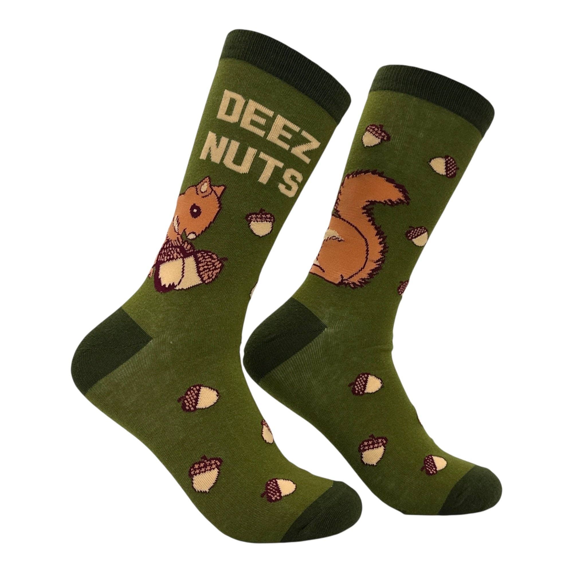 Deez Nuts Squirrel Socks