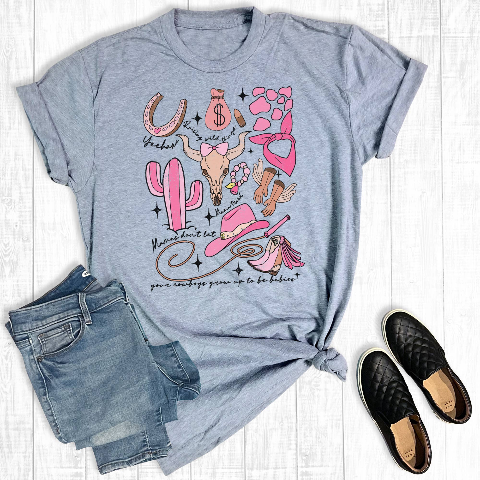 Western Cowgirl Stay Wild Graphic Tee