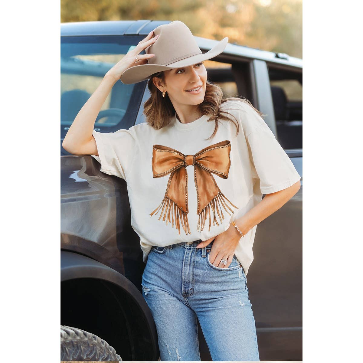 Ribbon Western Graphic Tee