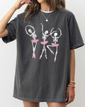 Dancing Skeleton Ladies, Ghost, Halloween T-Shirt