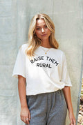 Raise Them Rural Mineral Washed Graphic Top