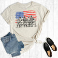 July 4th American Flag Cowboys Graphic Tee