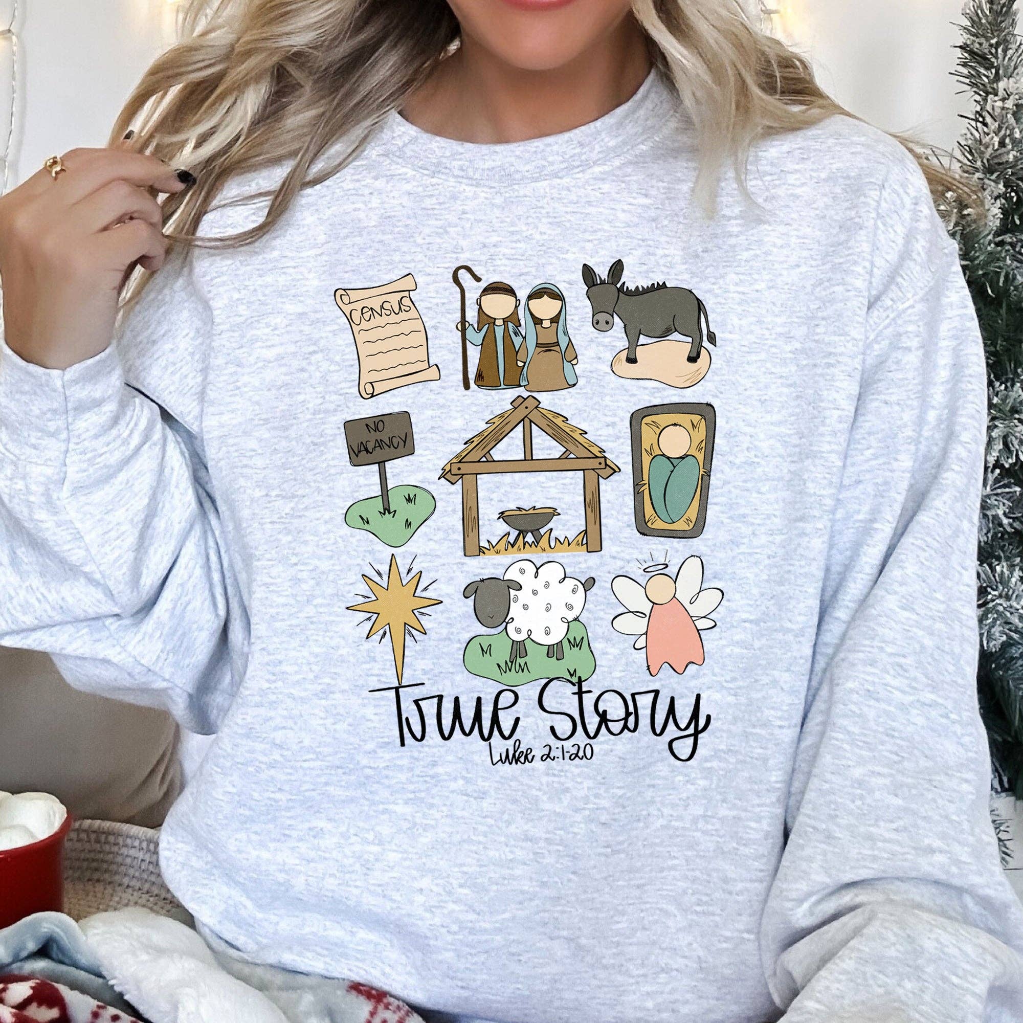 Jesus, True Story Christmas Sweatshirt