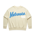Nebraska 1867 Puff Ink Butter Hi-Dive Oversized Crew