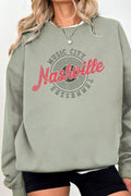 Nashville Music City Graphic Brush Sweatshirt