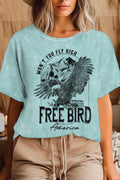 Free Bird Eagle Mineral Graphic Tshirts