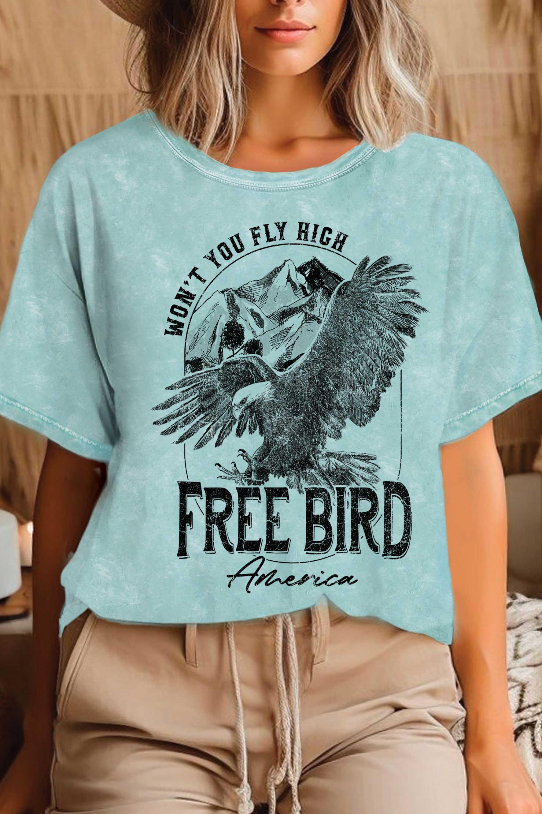Free Bird Eagle Mineral Graphic Tshirts