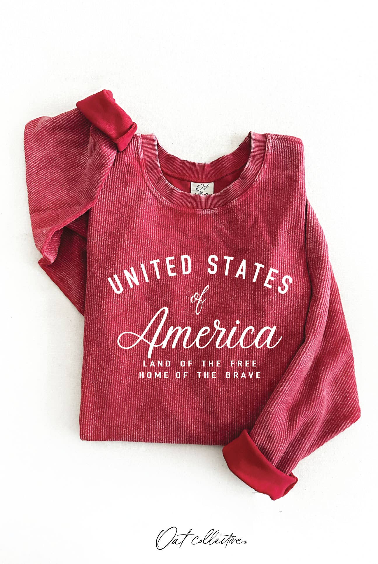 United States of America Thermal Vintage Pullover