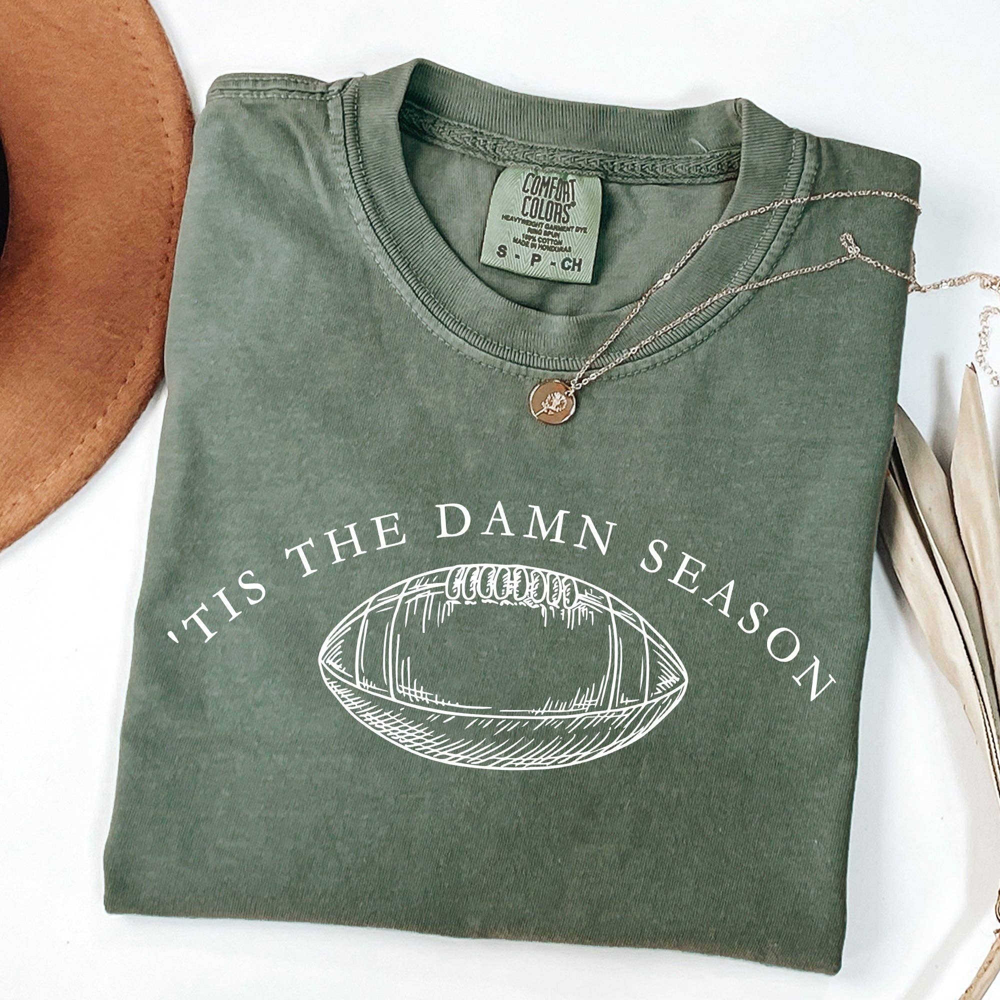 Tis the Damn Season, Football Game Day Tailgate Party Tshirt