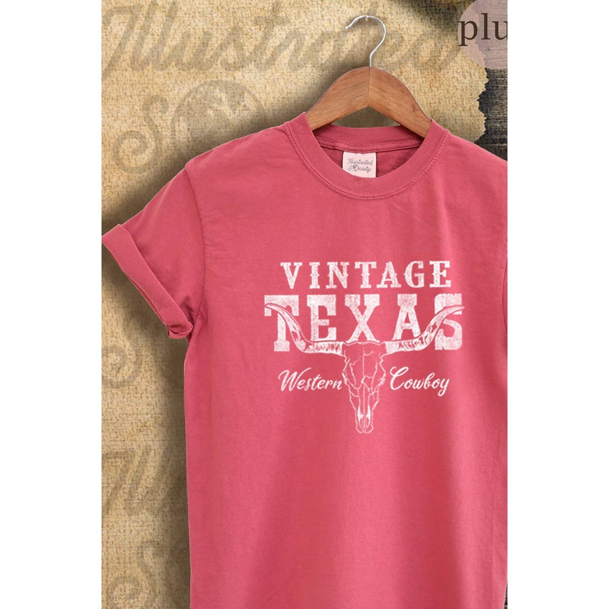 Vintage Texas  Vintage Graphic Plus Tee