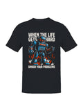 Smash Problems Robot Motivation Men's T-Shirt