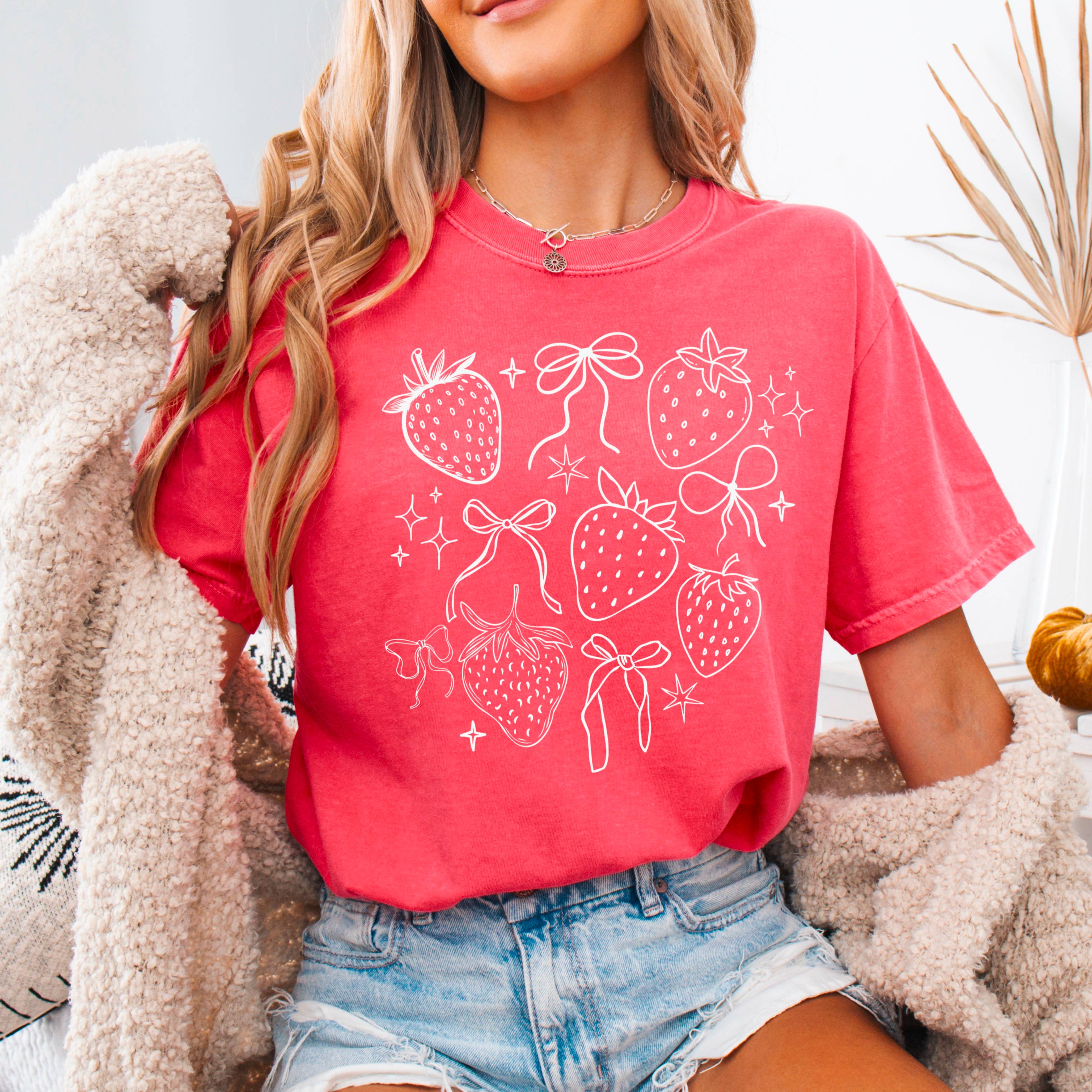 Strawberry Graphic Shirt | Summer 2025 | Comfort Colors