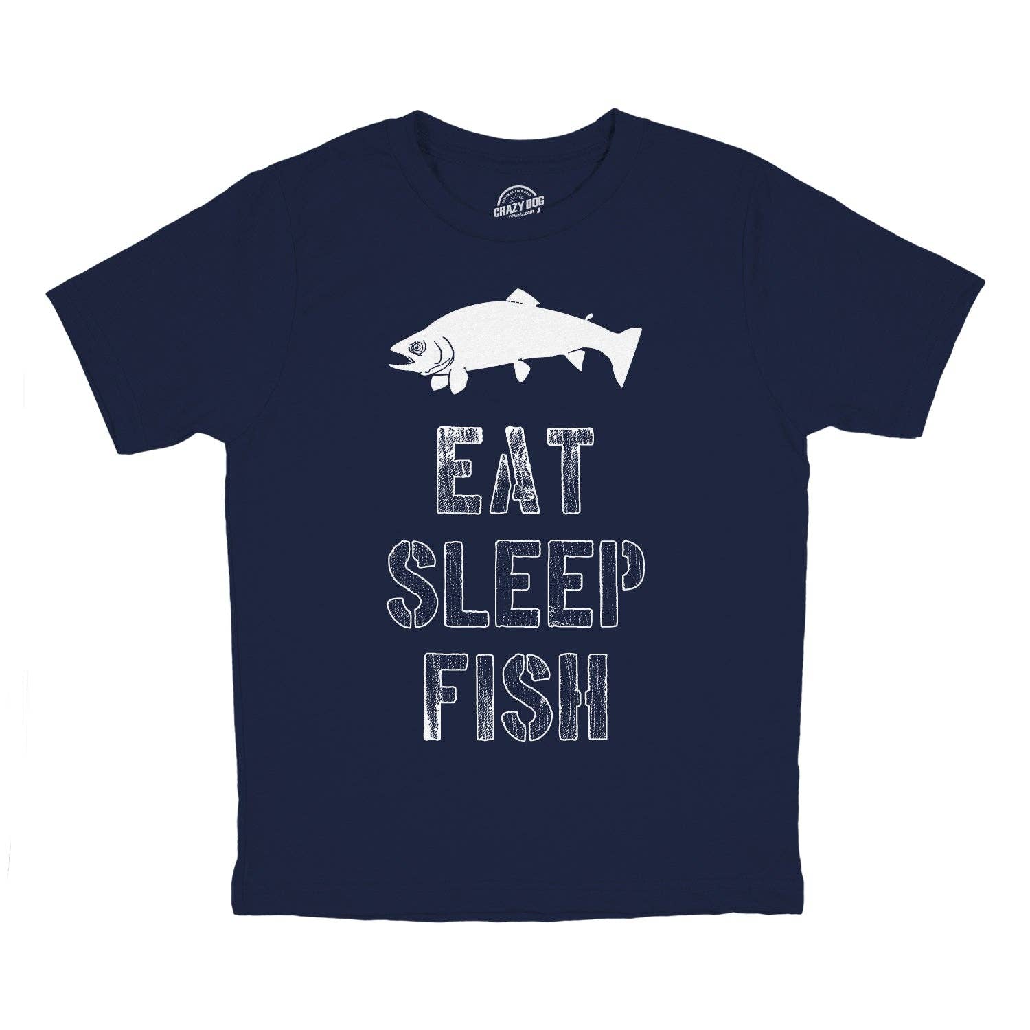 Eat Sleep Fish Youth T Shirt