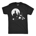Cat Middle Finger Puppet Show Men's T Shirt