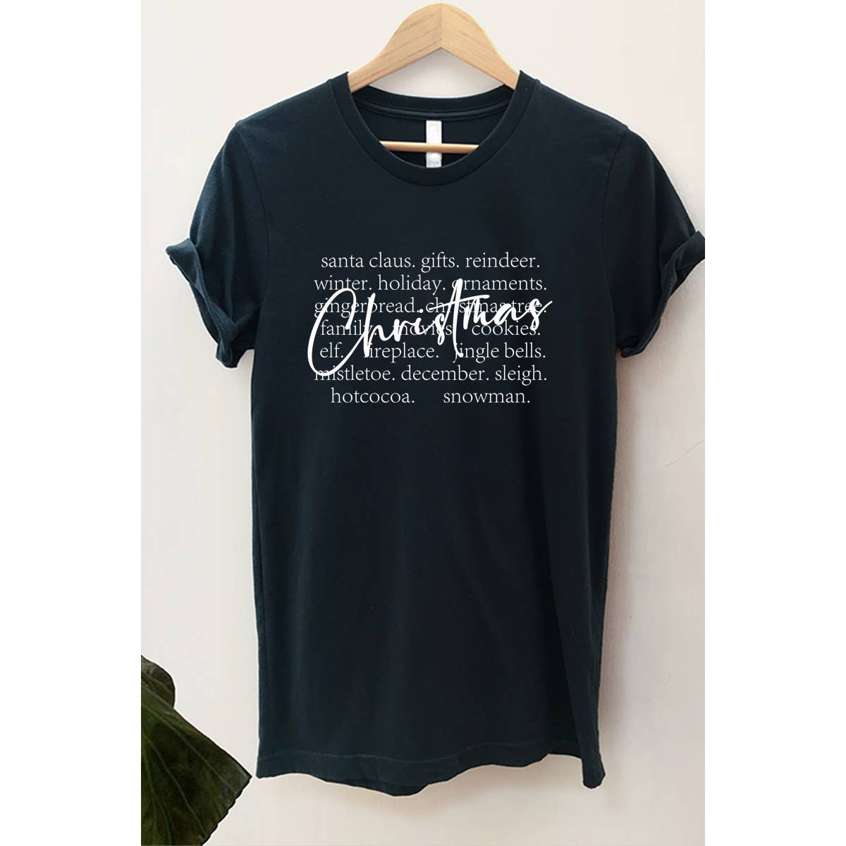 Christmas Words Vintage Graphic Tee