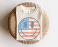 Retro American Flag Happy Face