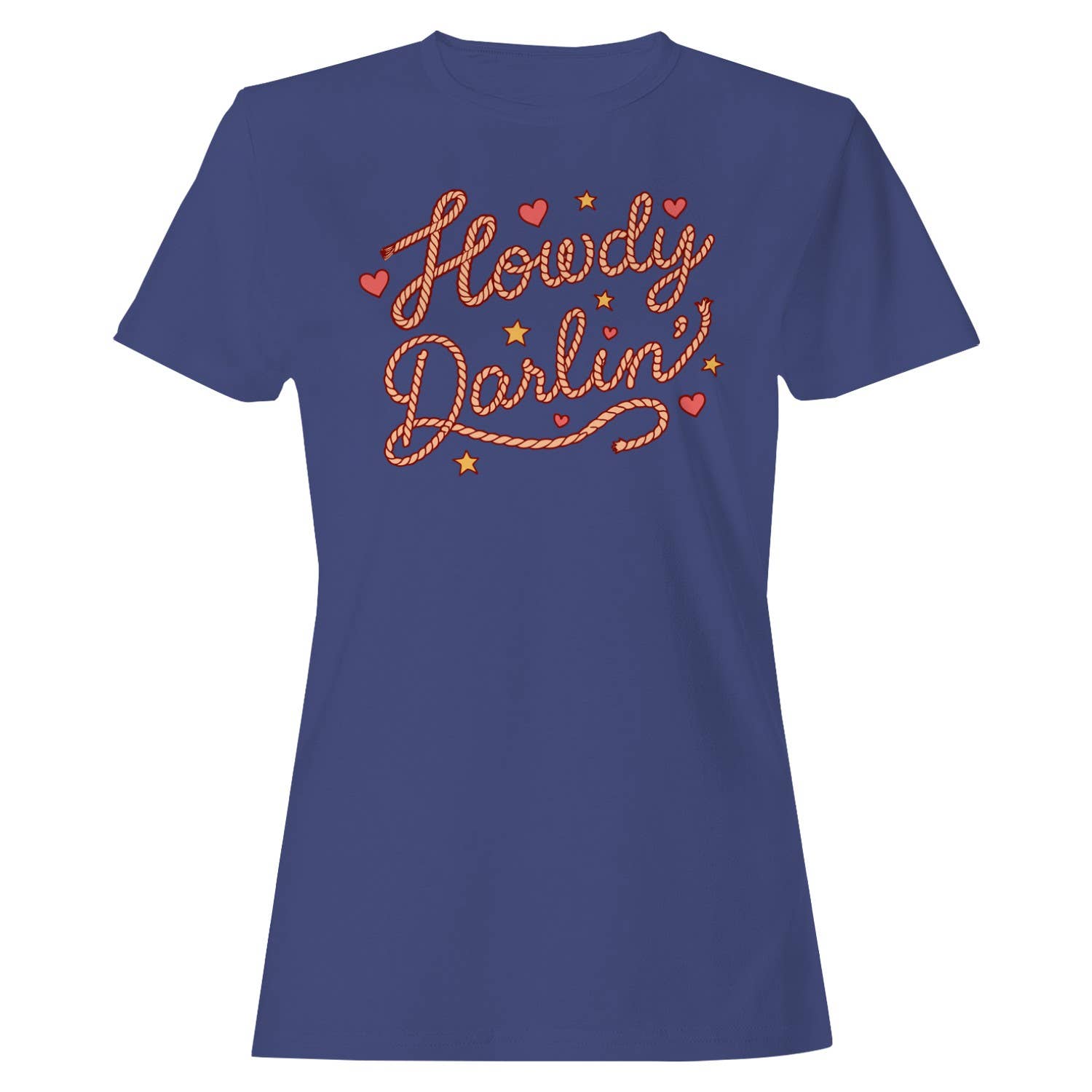 Howdy Darlin’ Western Women's T-Shirt Purple
