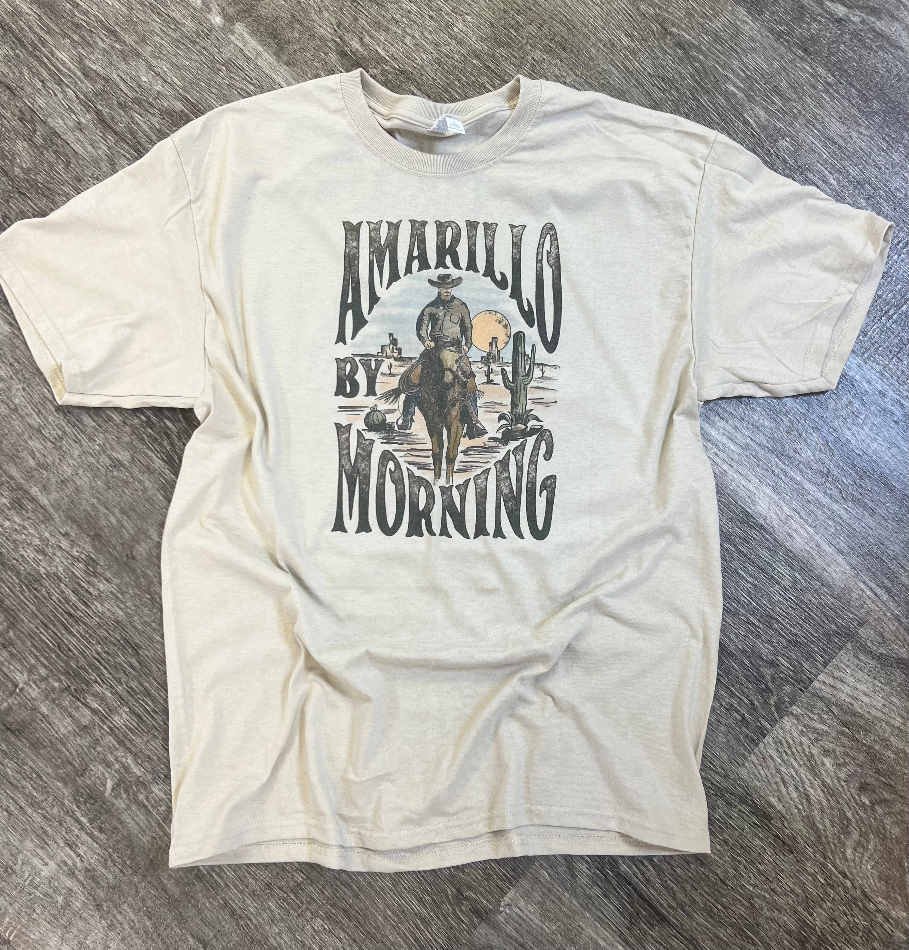 Amarillo By Morning On Sand Tee