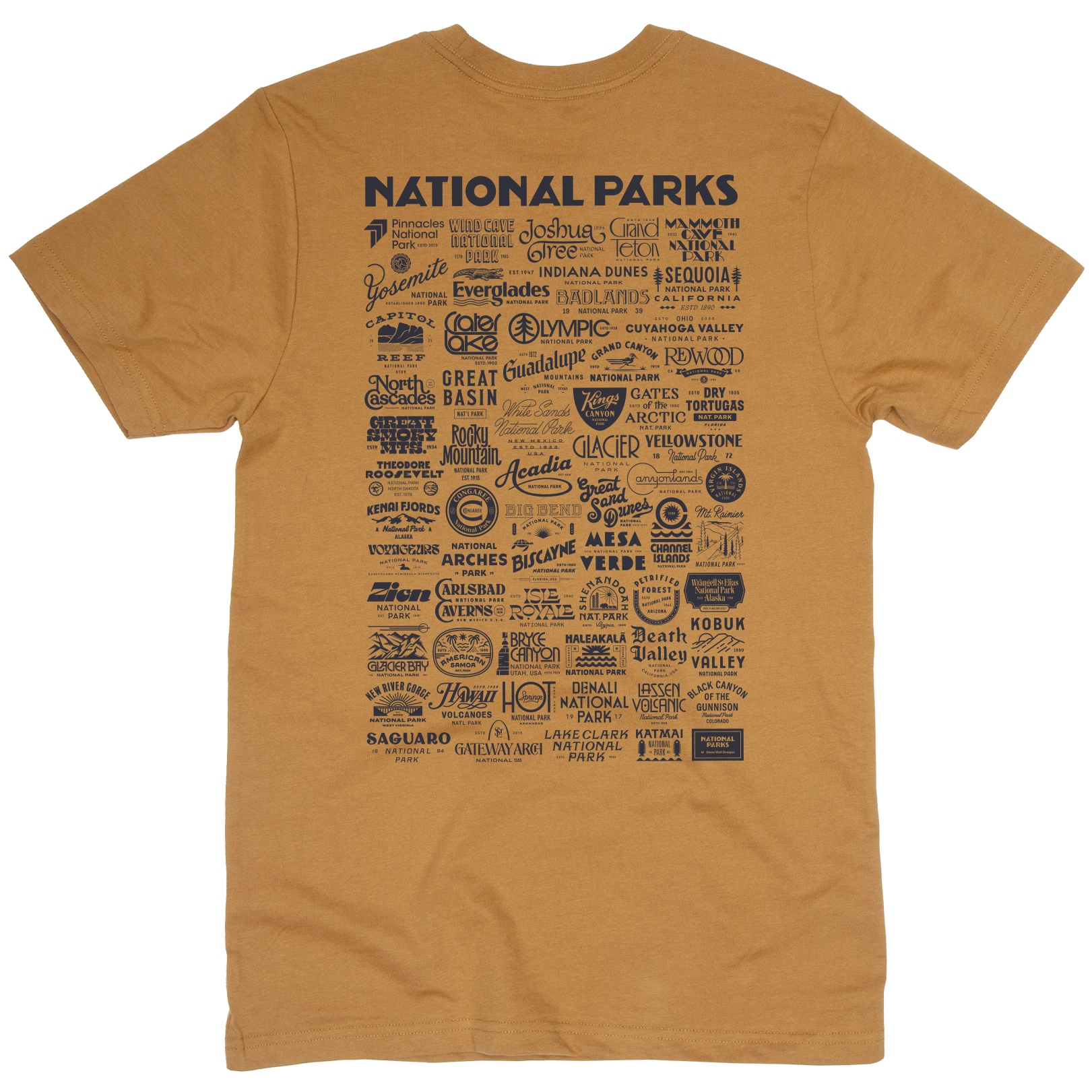 National Park Type Unisex Short Sleeve Tee
