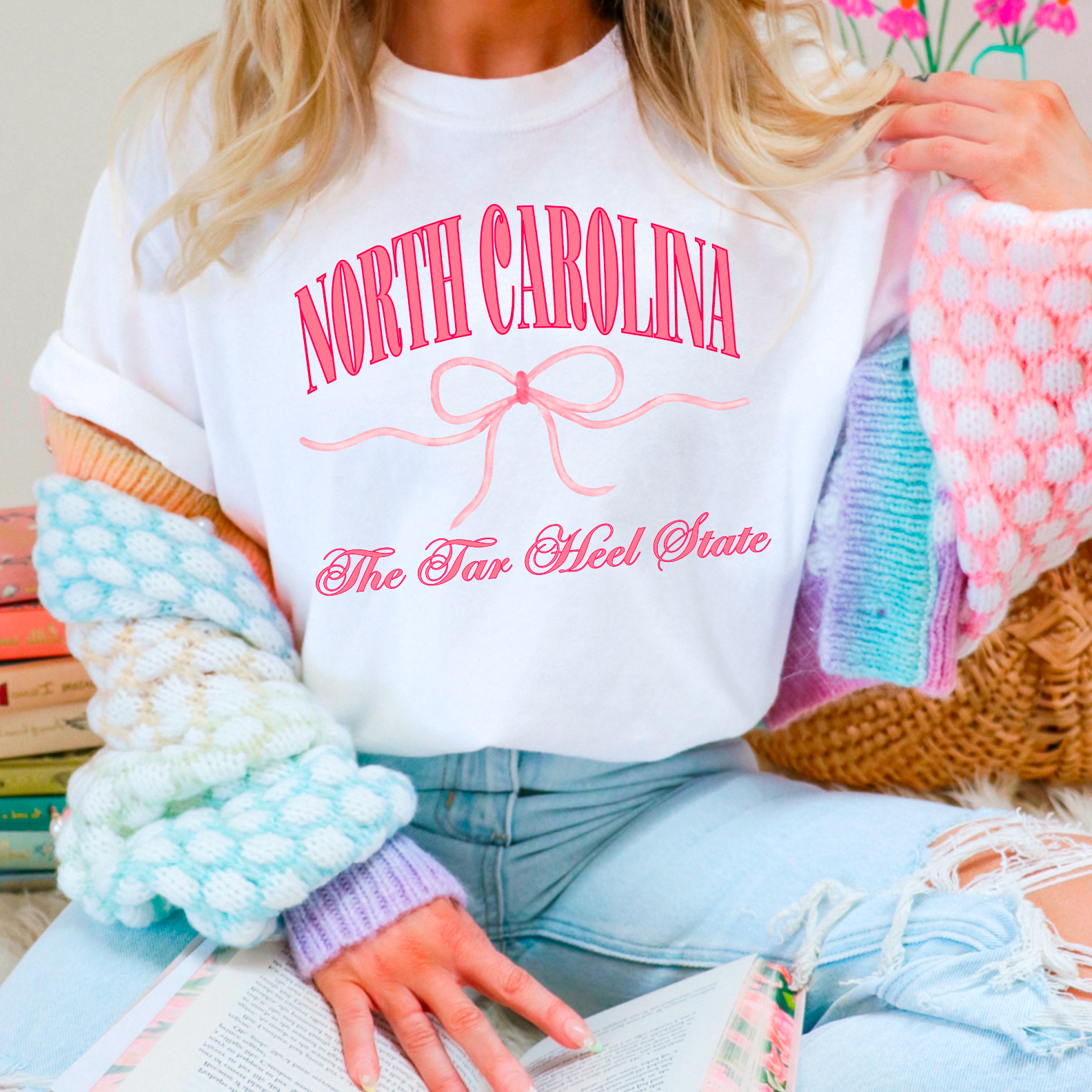 Coquette Tee | North Carolina Tee | Ladies Graphic Tee