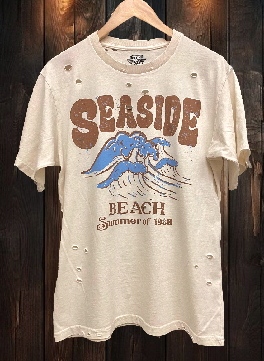 Seaside Beach Summer of 1988 Distressed 80's Vintage T Shirt