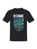 Rome Starry Night Colosseum Art Men's T-Shirt