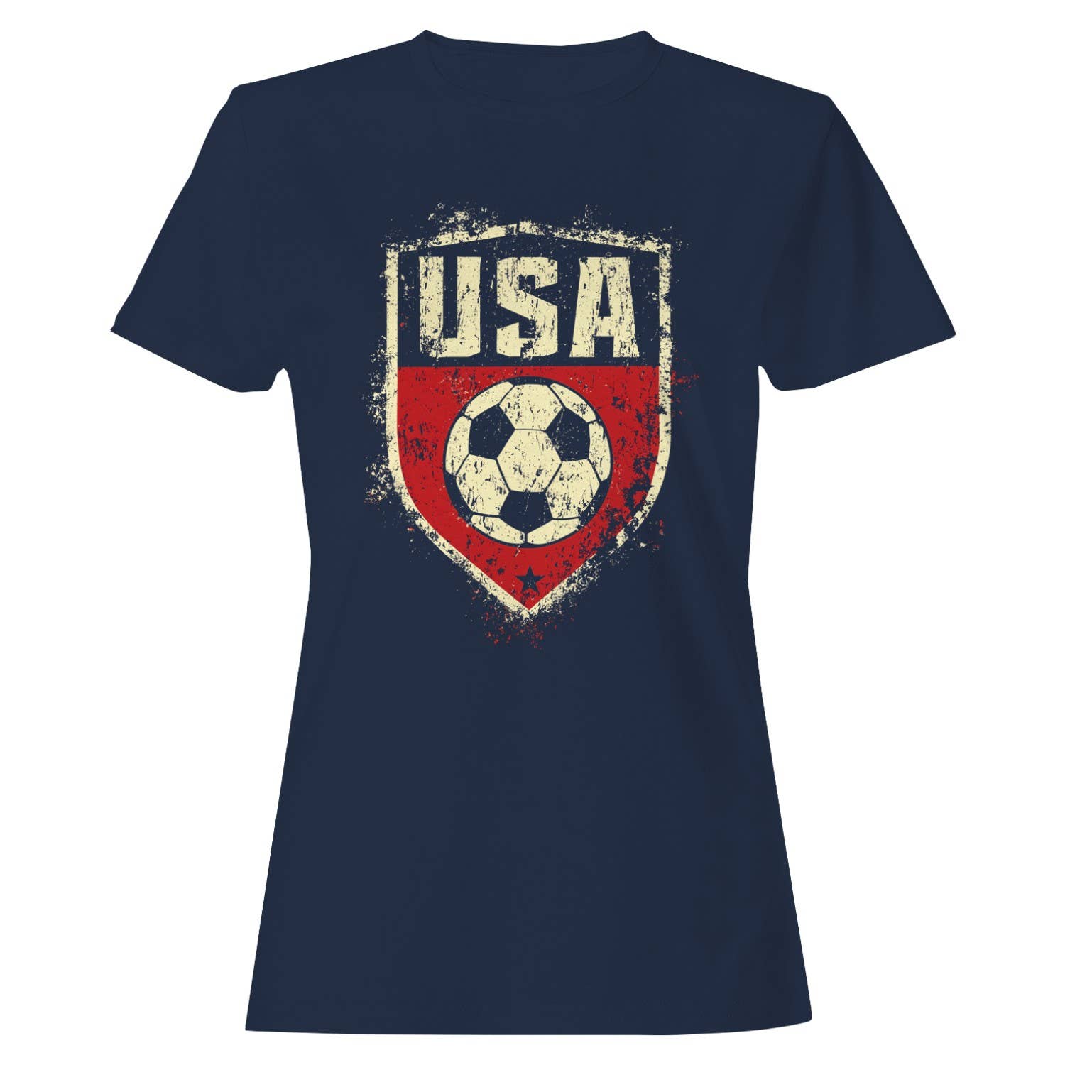 USA Soccer Grunge Emblem Women's T-Shirt
