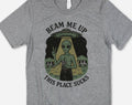 Beam Me Up, This Place Sucks Funny Alien T-Shirt