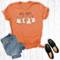 Halloween Bull Sheet Ghost Cows Graphic Tee