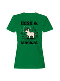 St. Patrick's Day Irish & Magical Unicorn Women's Tee