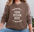 Custom Logo Long Sleeve Shirt, One Print, Comfort Colors®