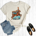 Retro Howdy Easter Bunny Graphic Tee