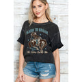 Hard To Break the Wild Side of Me Oversize Mineral Wash T