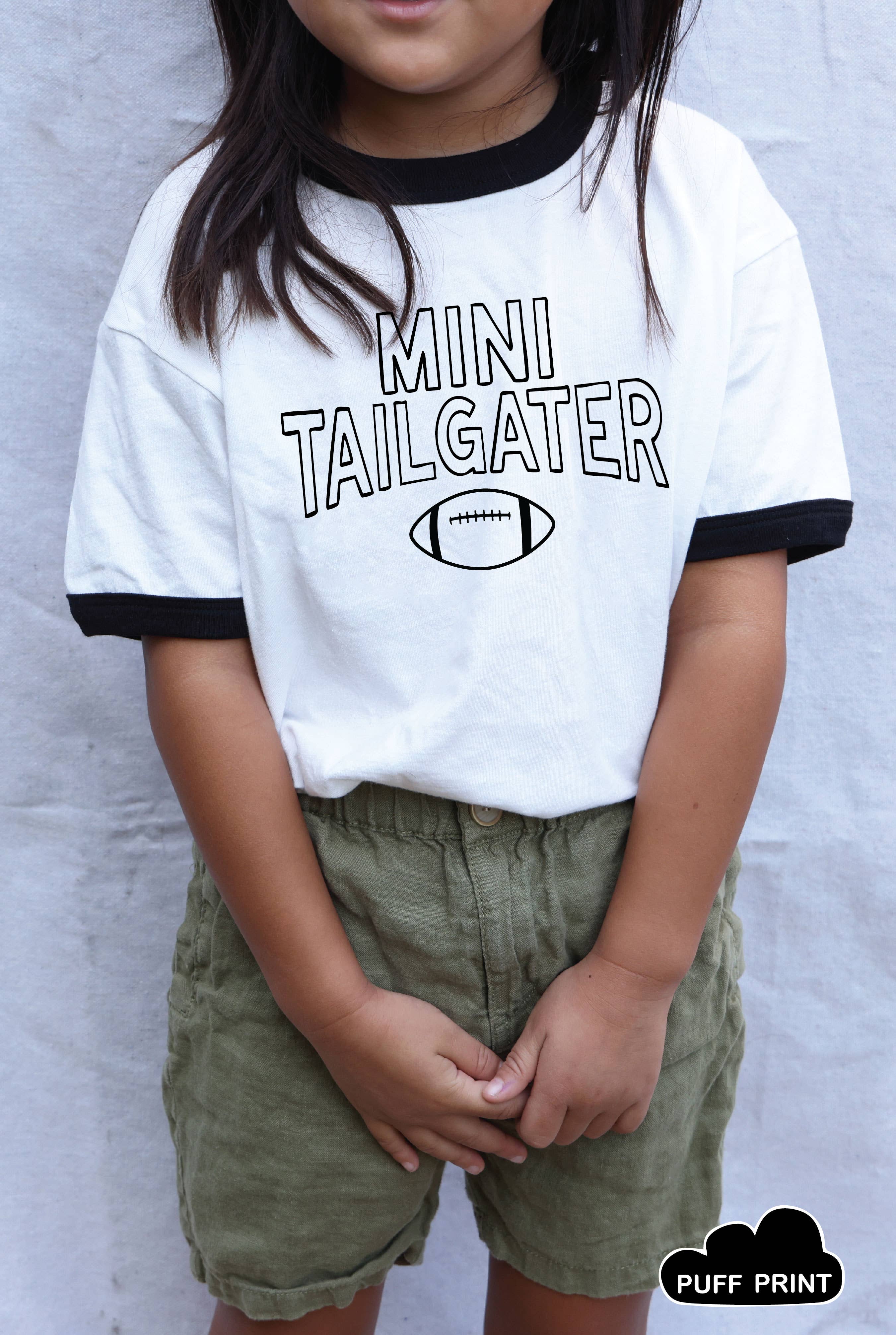 Mini Tailgater Puff Toddler Unisex Ringer Top