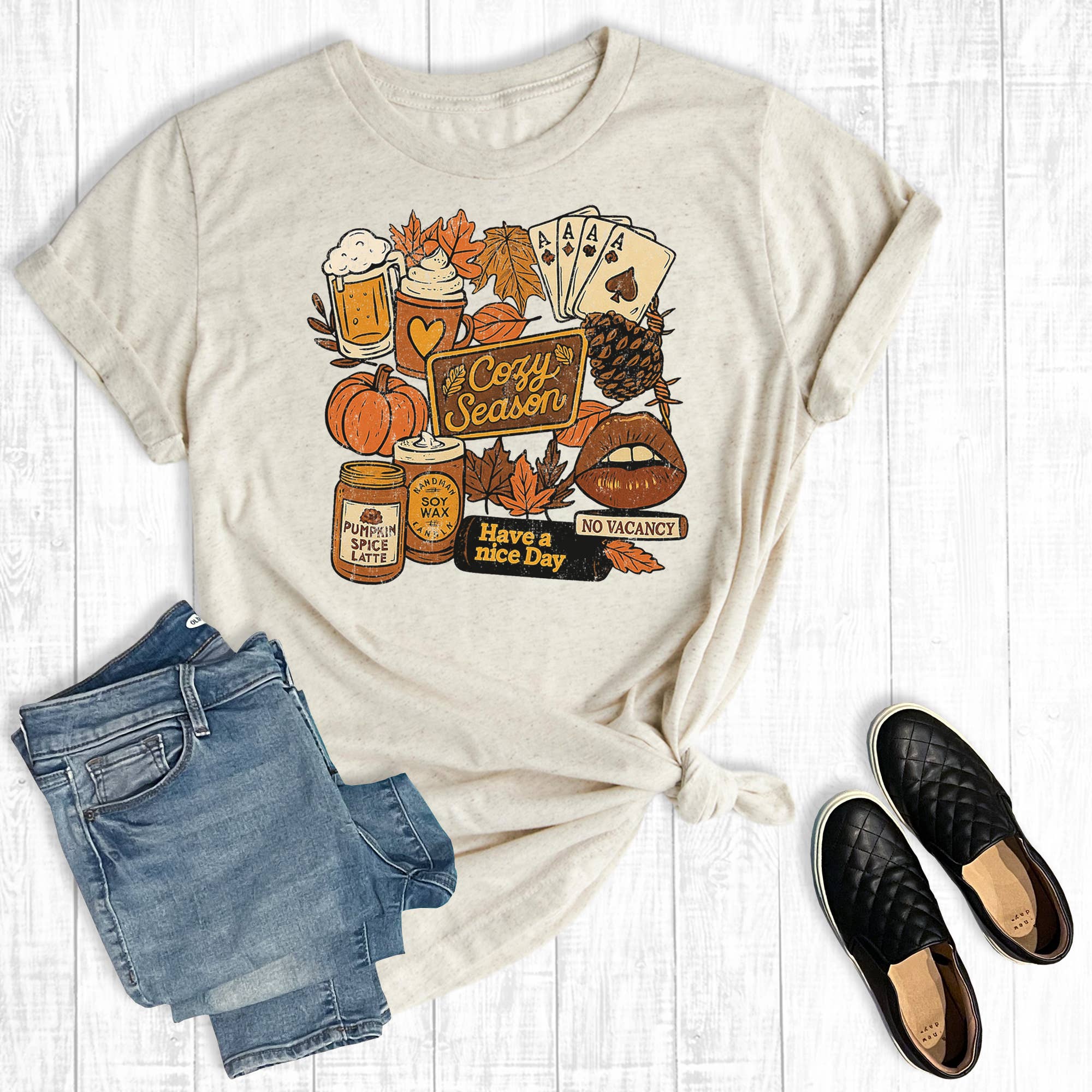 Retro Fall Cozy Season Graphic Tee