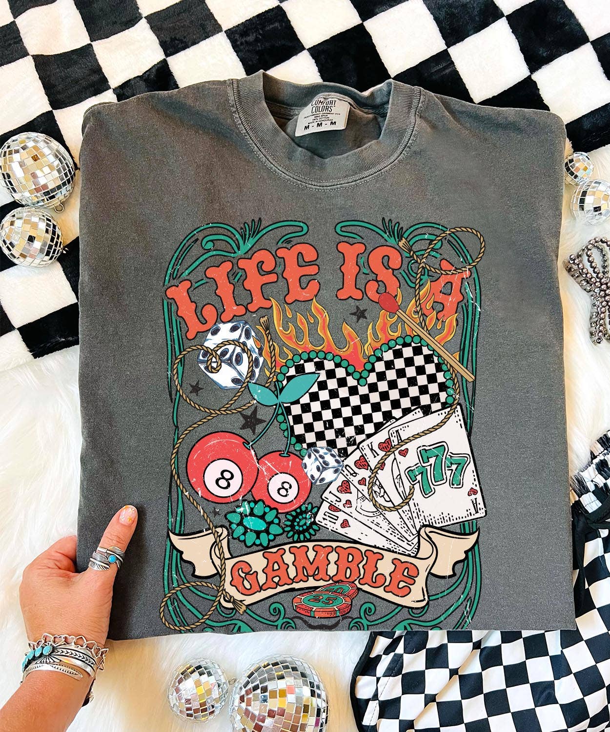 Life Is A Gamble - Comfort Color - Pepper