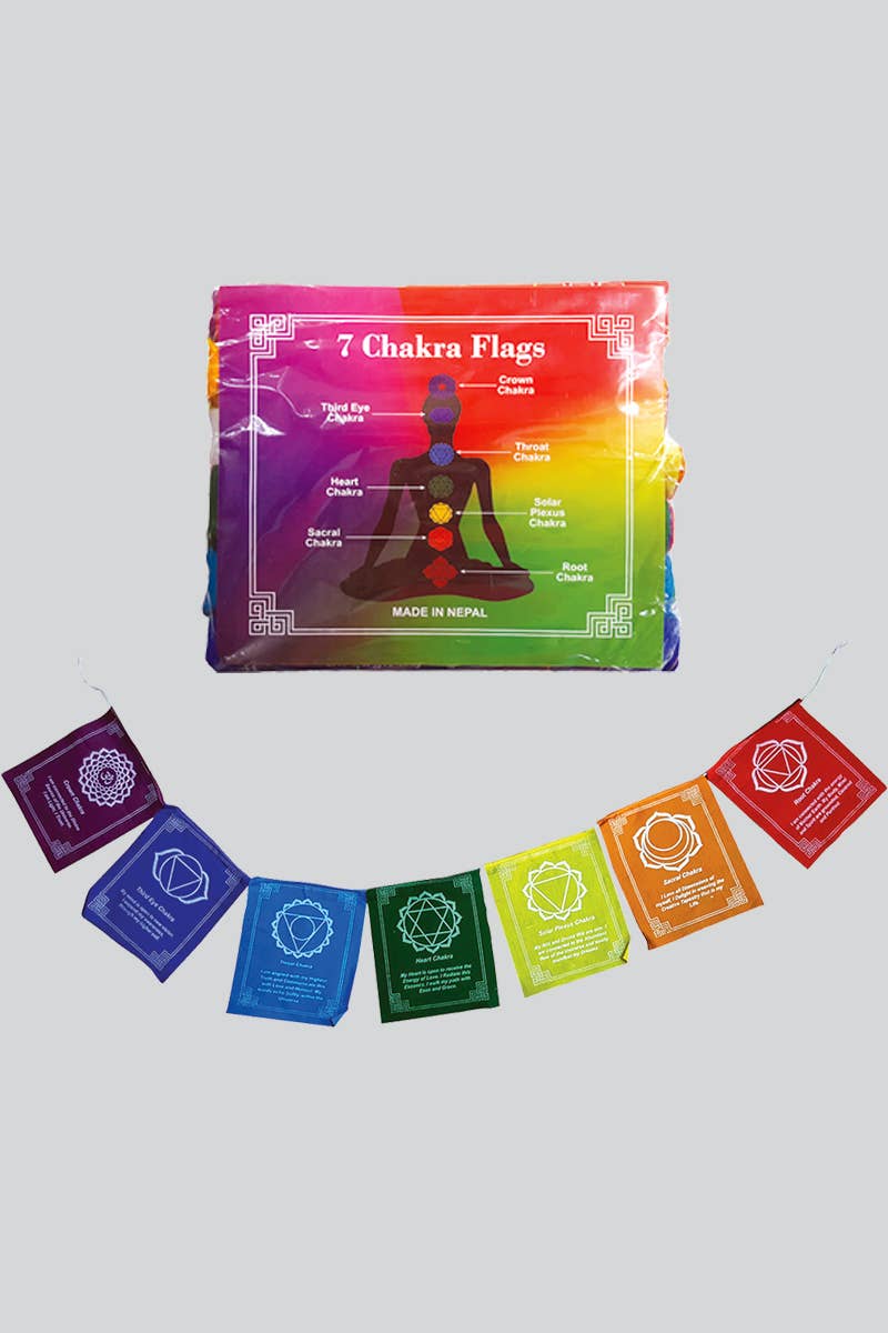 7 Chakra Prayer Flags (CP-28)