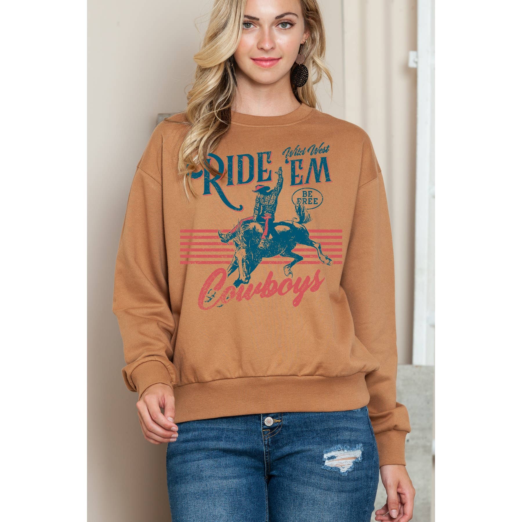Ride Em Cowboy Crewneck Sweater