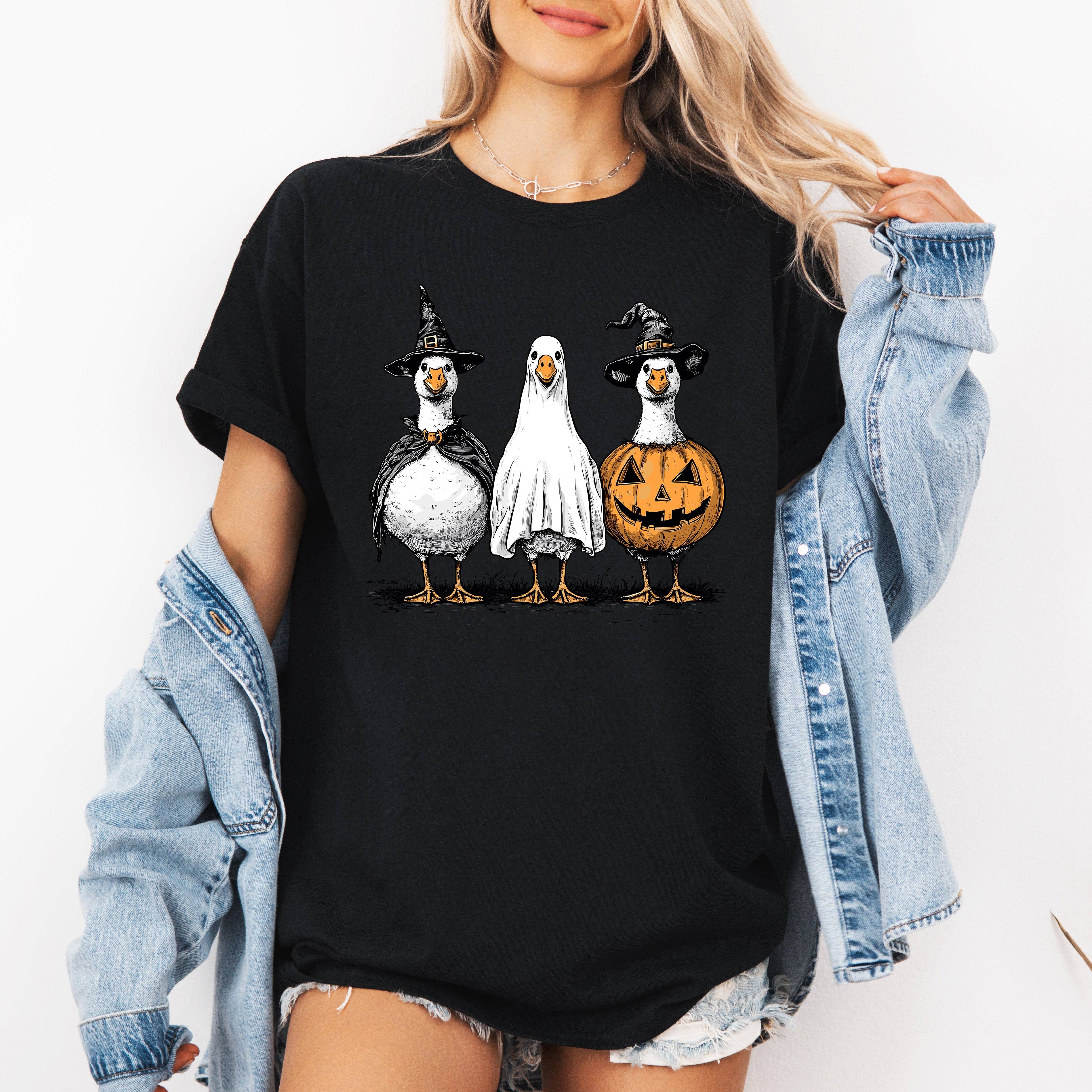 Cute Halloween Geese, Funny, Cute, Tshirt