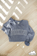 Weekend Puff  Mineral Washed Long Sleeve Graphic