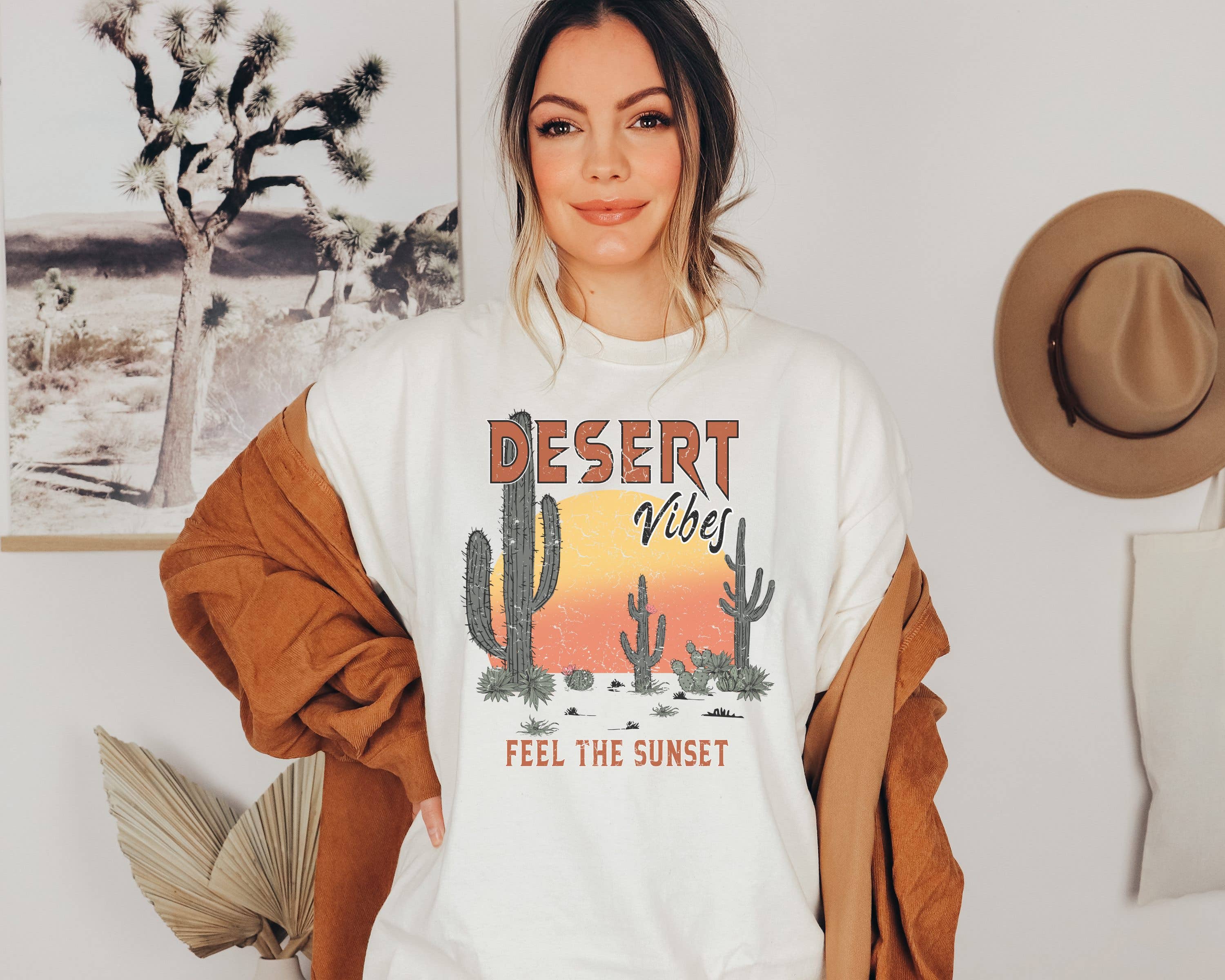 Desert Vibes Feel the Sunset Graphic Tee | Desert Vibes Tee