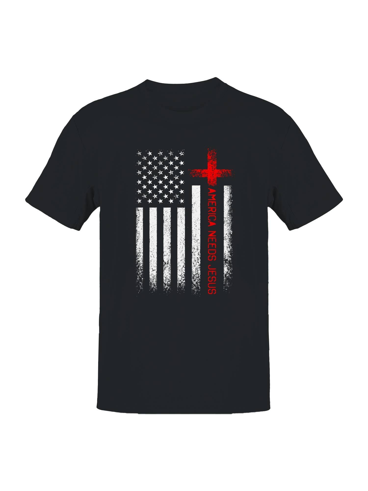 America Needs Jesus Graphic Men's T-Shirt
