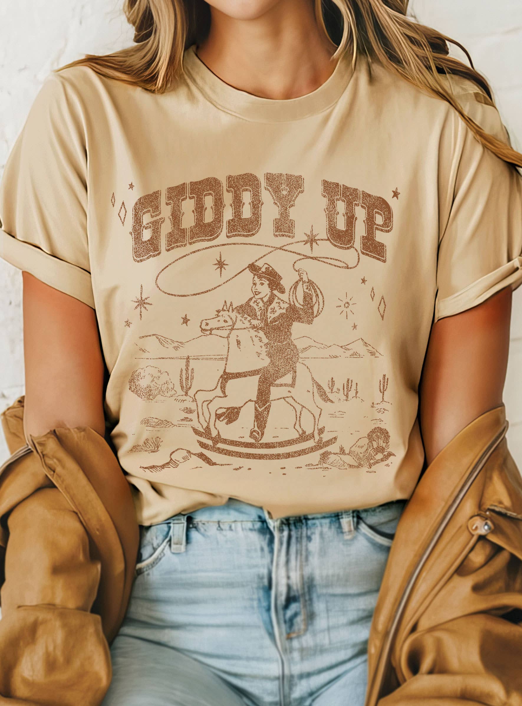 Giddy Up Cowgirl Graphic Tshirts