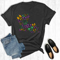 Louisiana Mardi Gras Bows Graphic Tee
