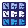 Npr 90's Logo Repeating Die-Cut Sticker
