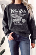 Wild Ride Motorcycle Mineral Graphix Terry Sweatshirts