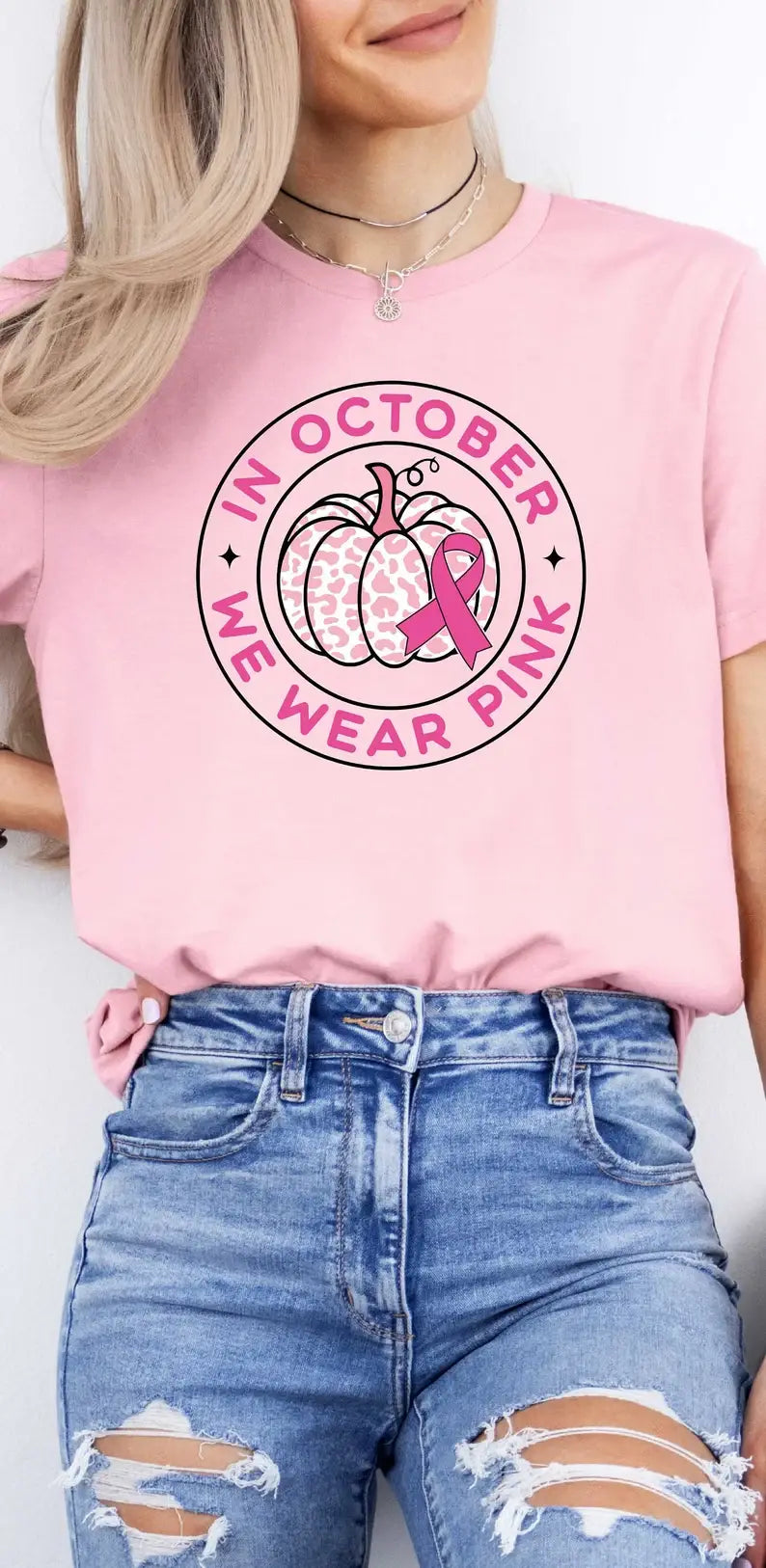 In October We Wear Pink T-Shirt