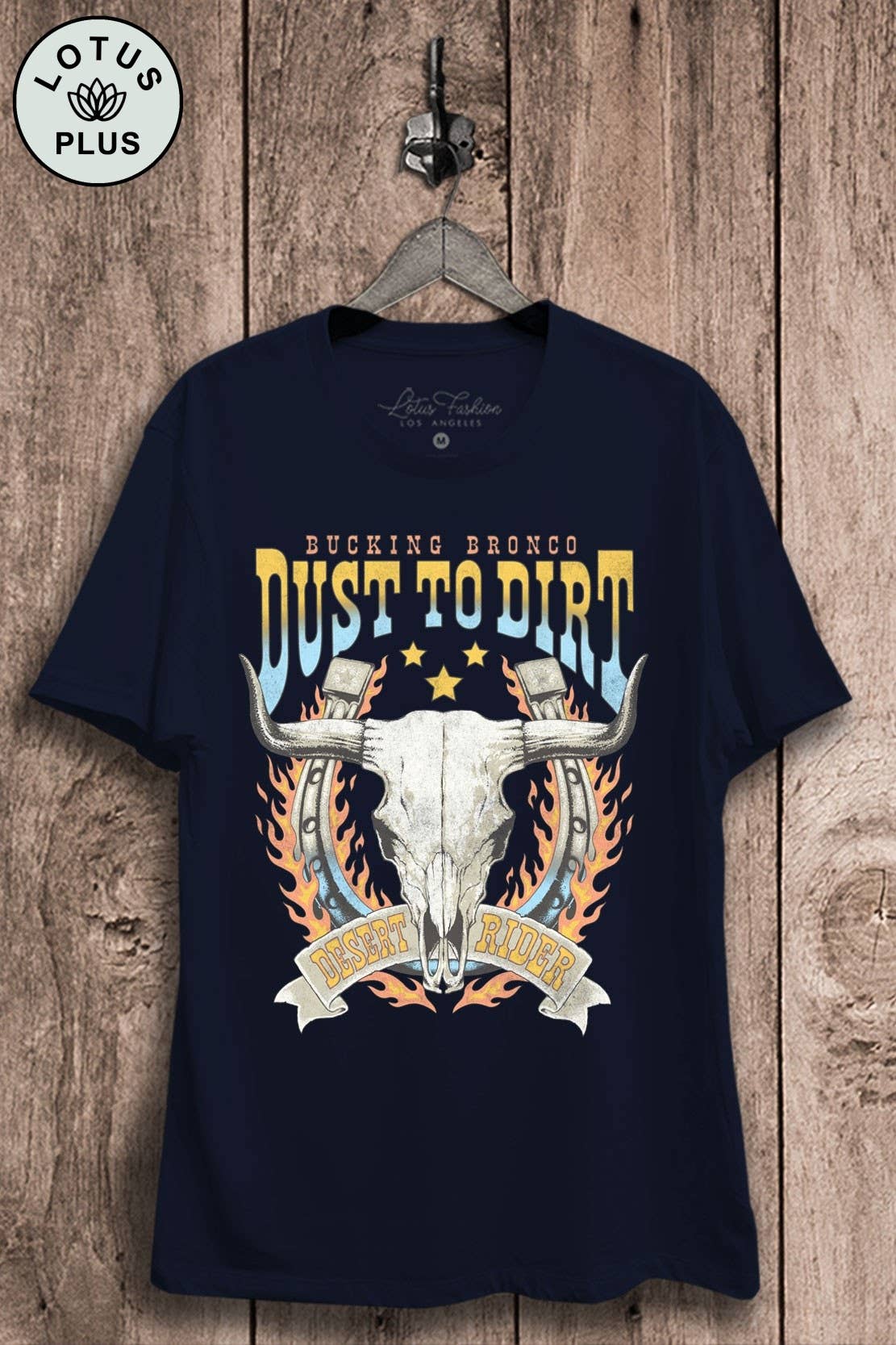 Dust To Dirt Cow Skull Graphic Top