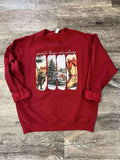 Vintage Sweatshirt - Small Town Christmas On Cardinal